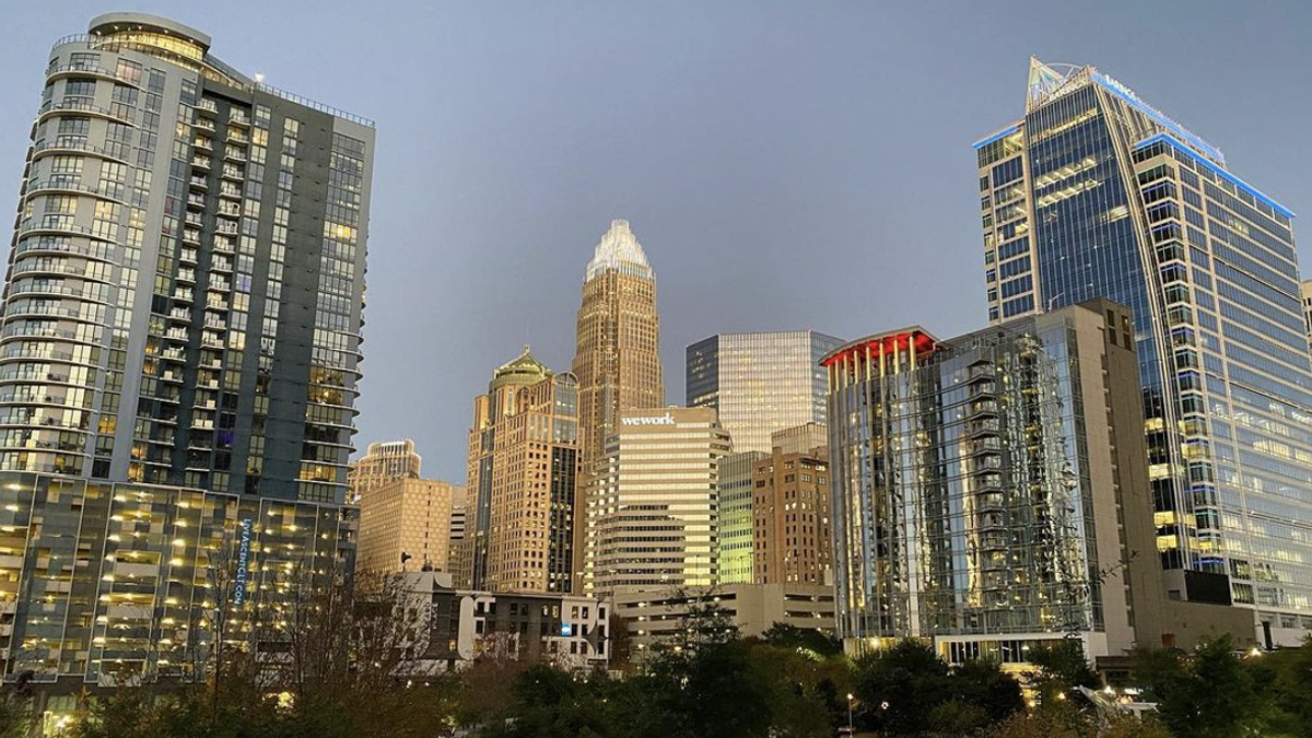 Uptown Charlotte at Dusk